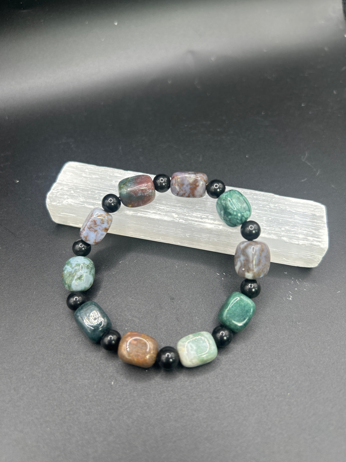 Jasper with black onyx