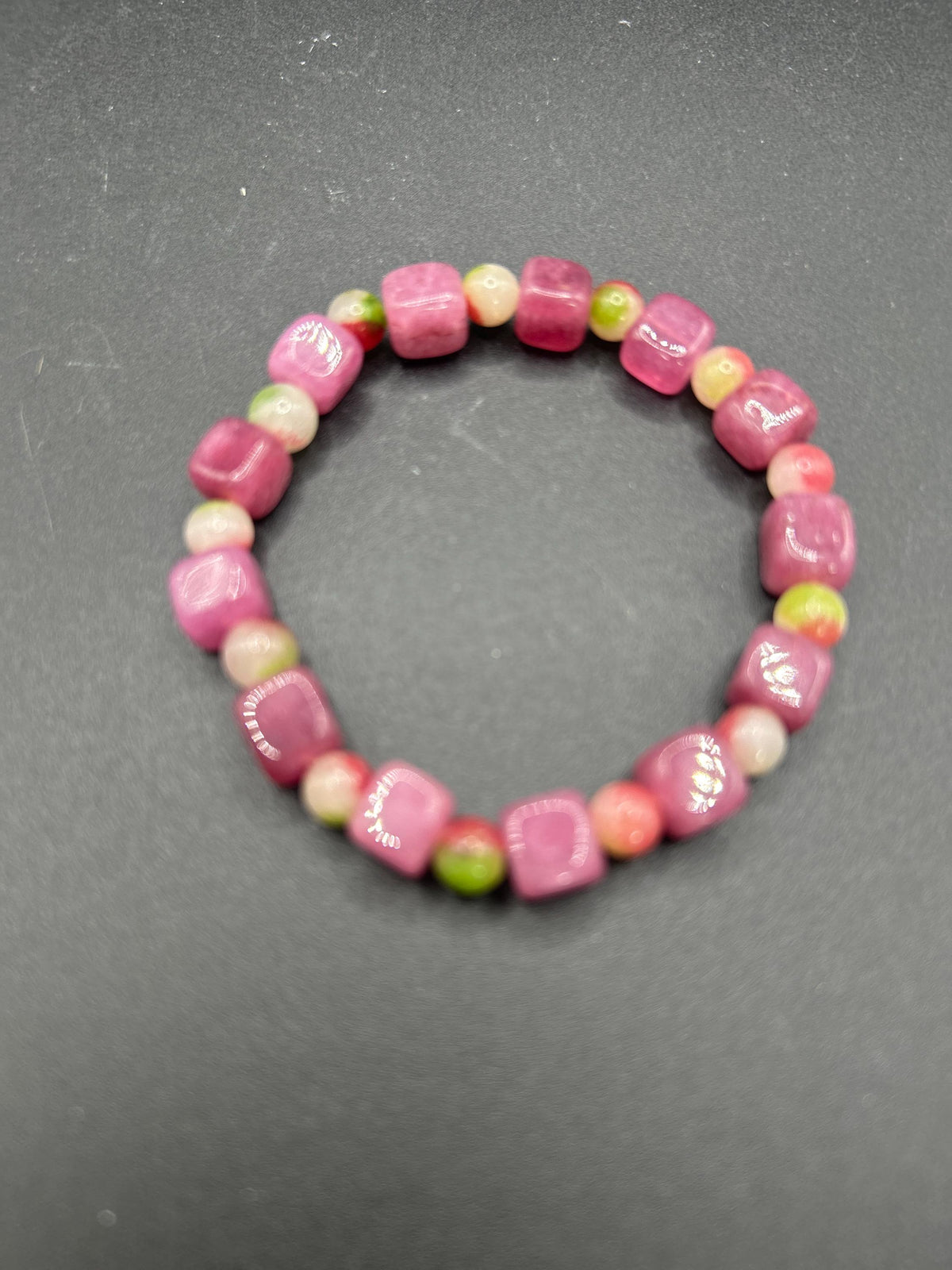 Strawberry quartz and watermelon tourmaline