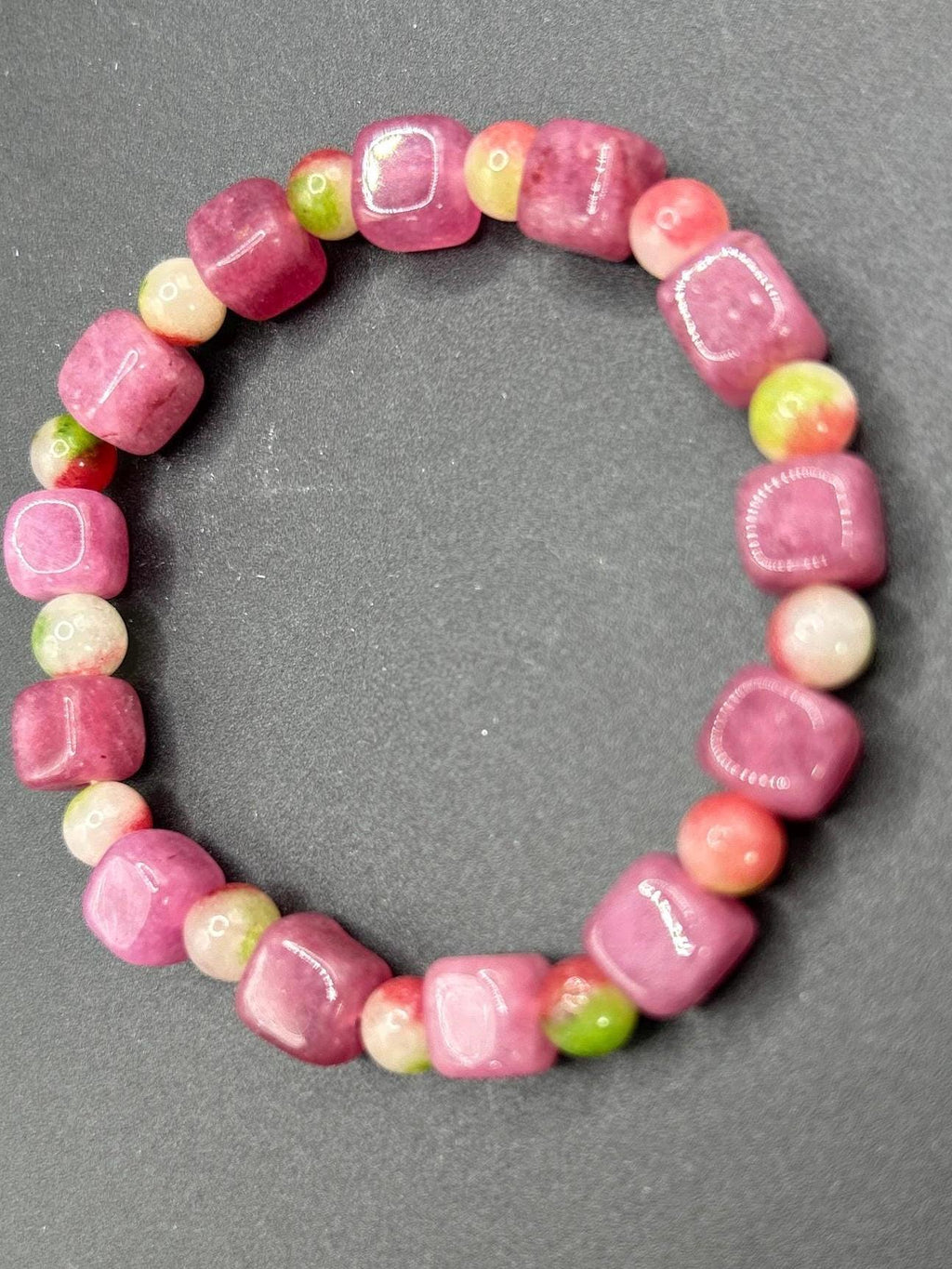 Strawberry quartz and watermelon tourmaline